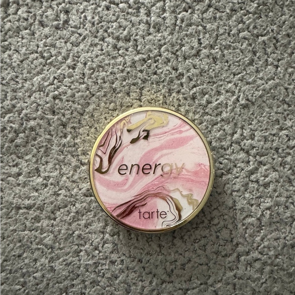 Tarte Energy Compact with Pink and Gold Swirl